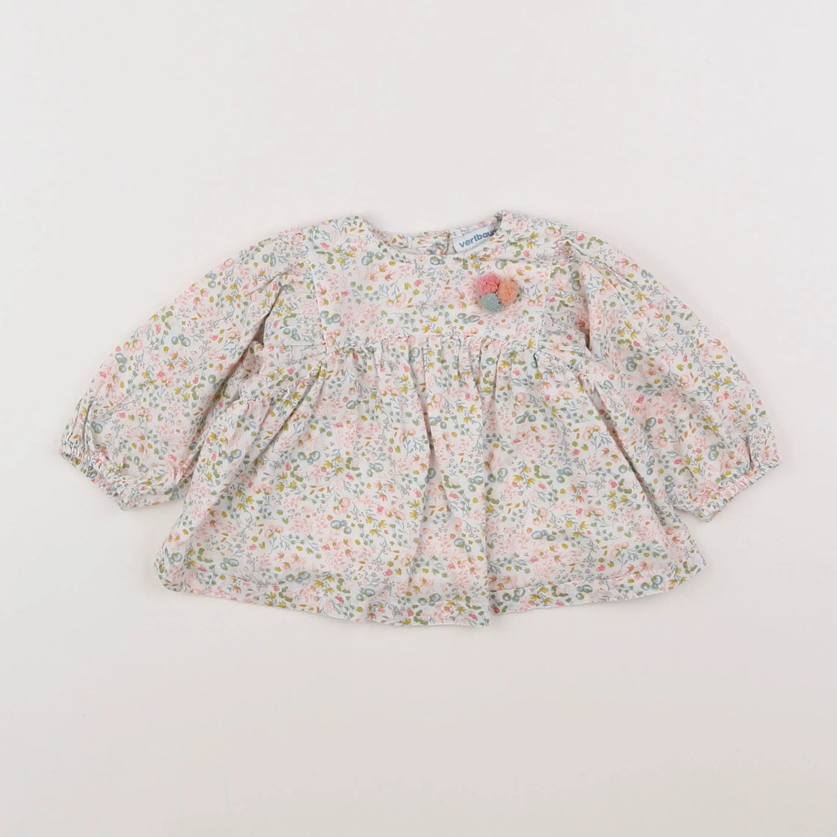 Vertbaudet - blouse multicolore - 6 mois