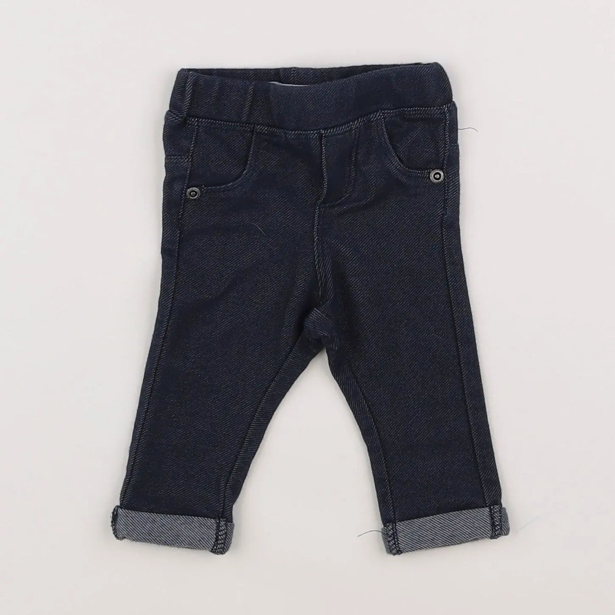 Vertbaudet - jegging bleu - 3 mois