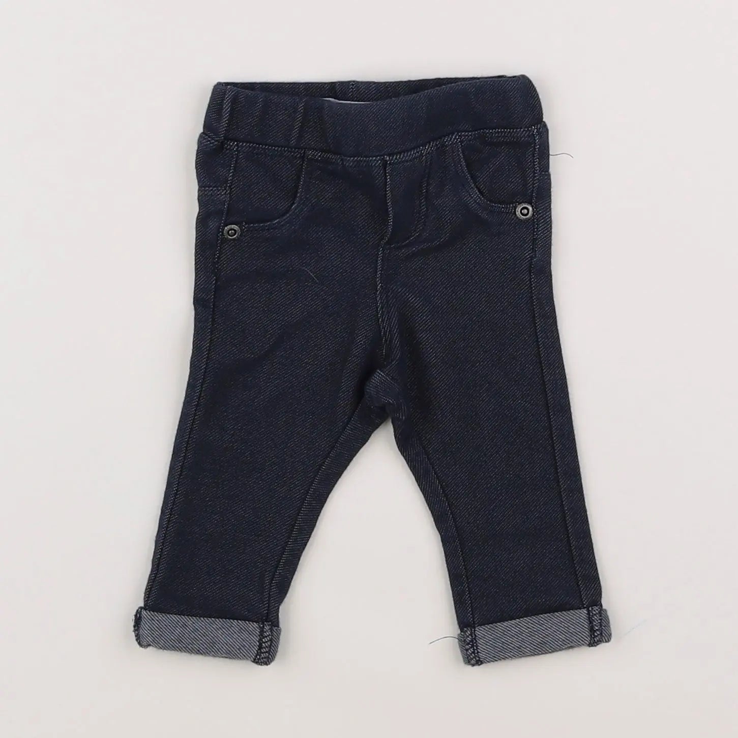 Vertbaudet - jegging bleu - 3 mois