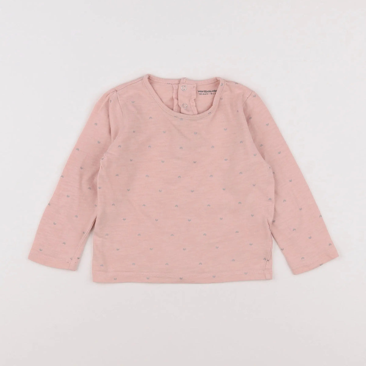 Vertbaudet - tee-shirt rose - 18 mois