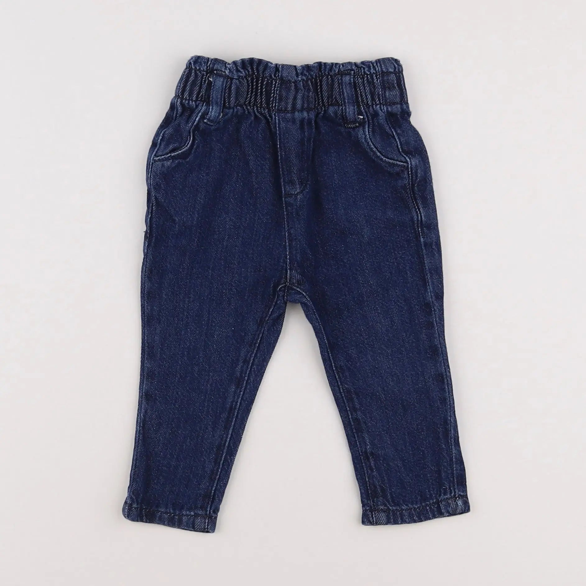 Vertbaudet - pantalon bleu - 6 mois