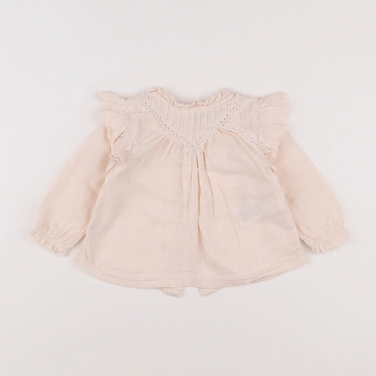 Vertbaudet - blouse beige - 6 mois