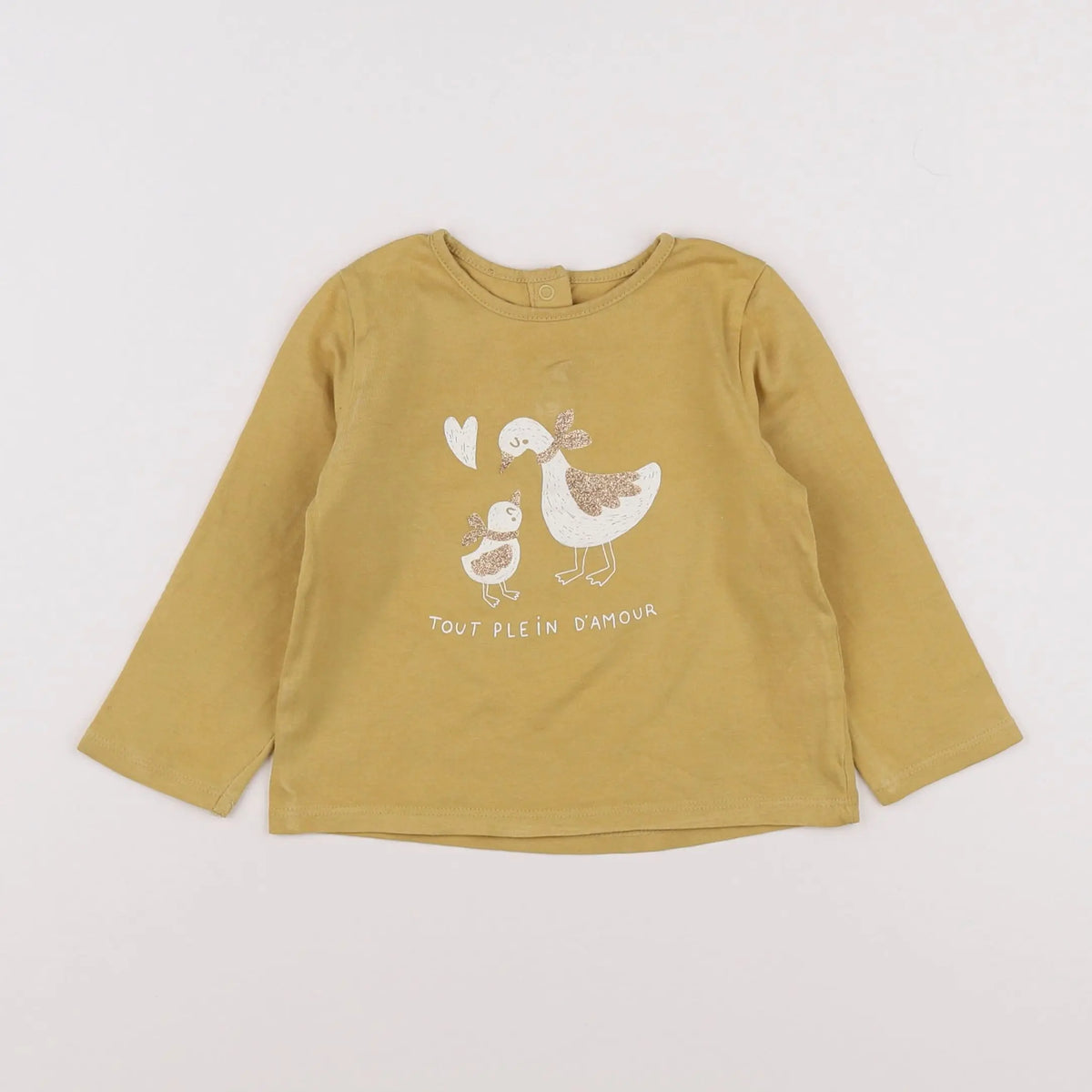 Vertbaudet - tee-shirt jaune - 18 mois
