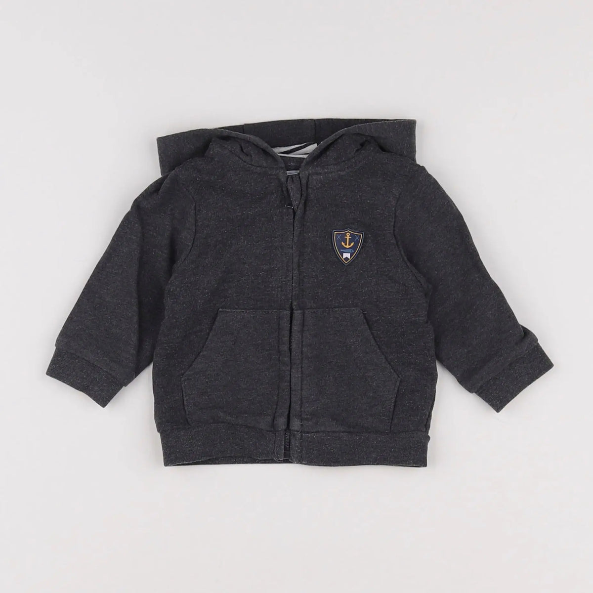 Vertbaudet - sweat gris - 3 mois
