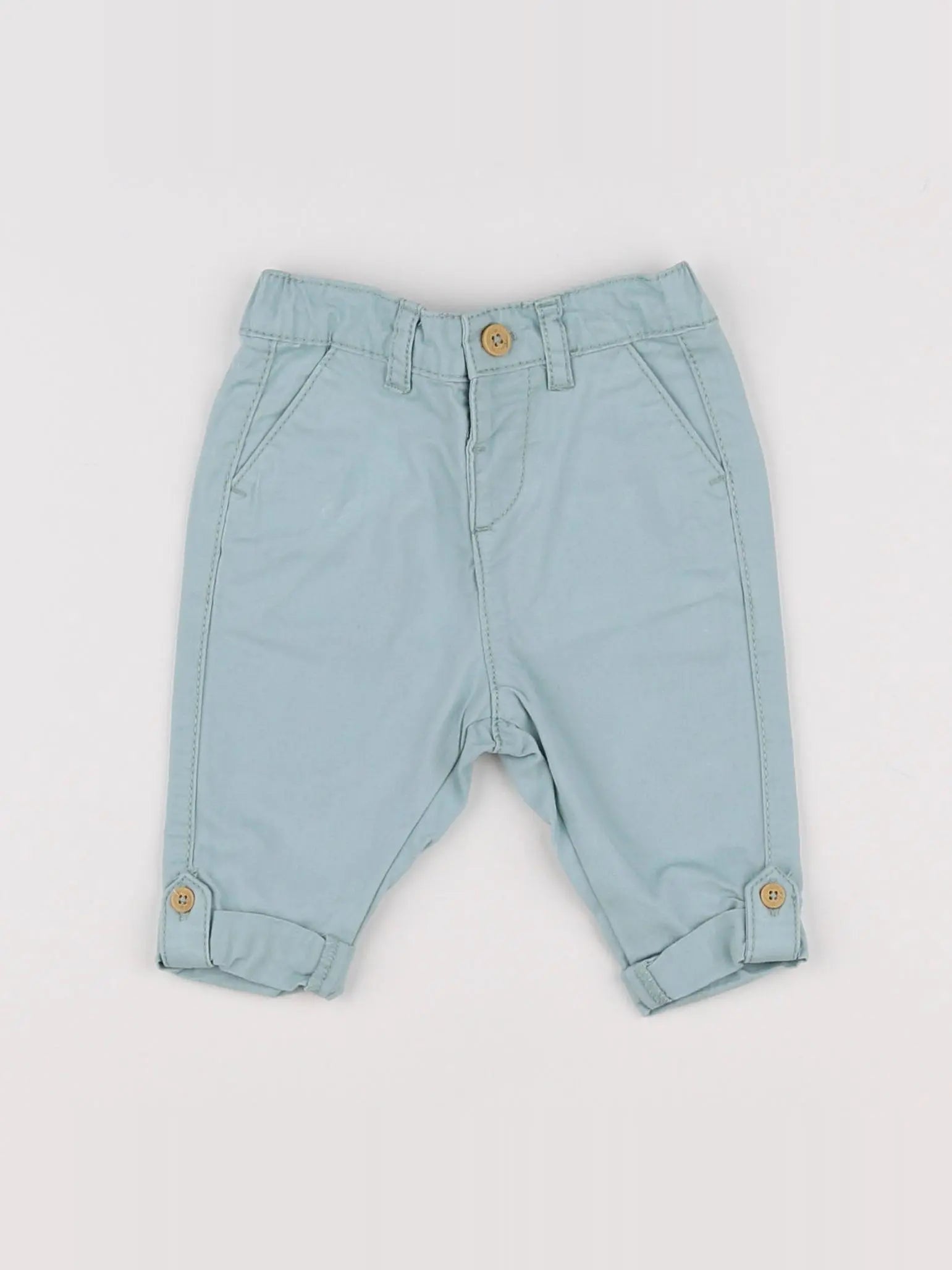 Vertbaudet - pantalon bleu - 3 mois