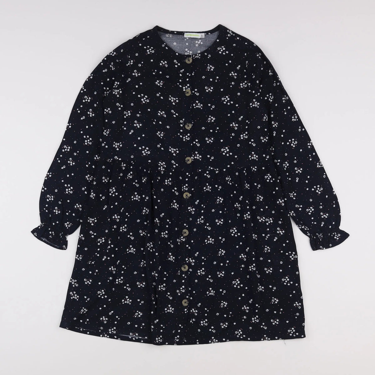 Vertbaudet - robe bleu, blanc - 10 ans