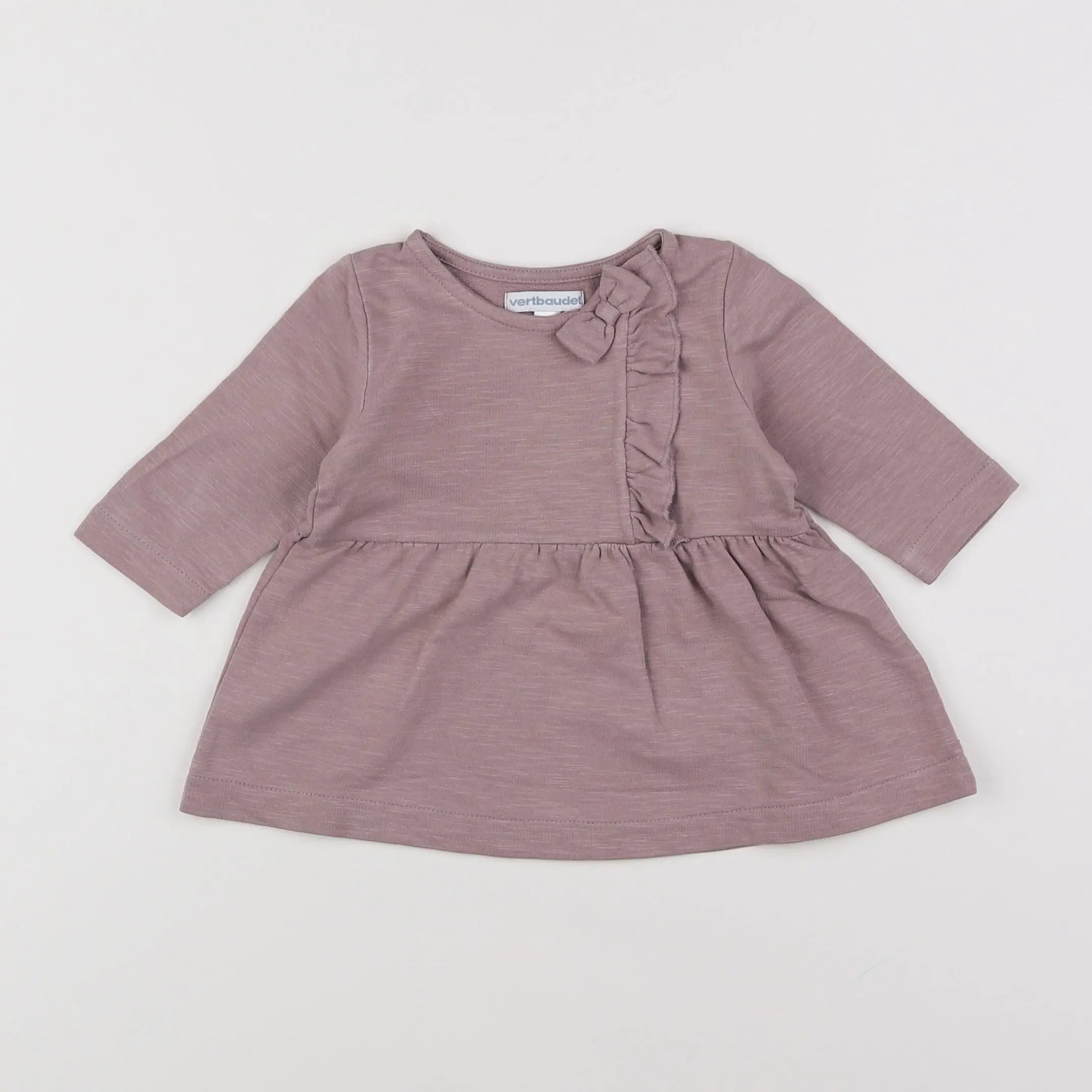 Vertbaudet - robe rose - 3 mois