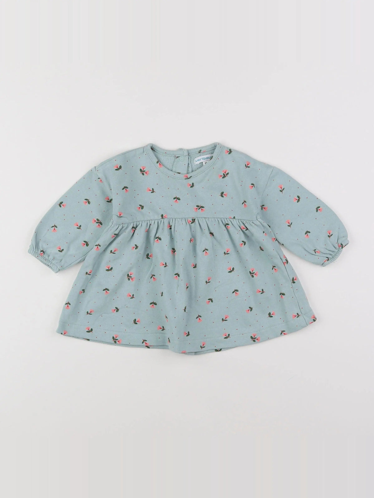 Vertbaudet - robe vert - 6 mois