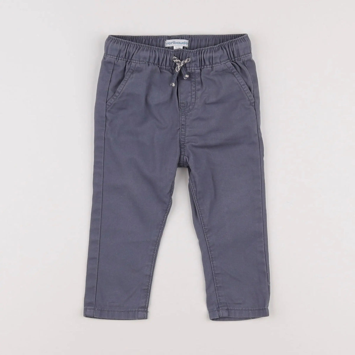 Vertbaudet - pantalon bleu - 9 mois
