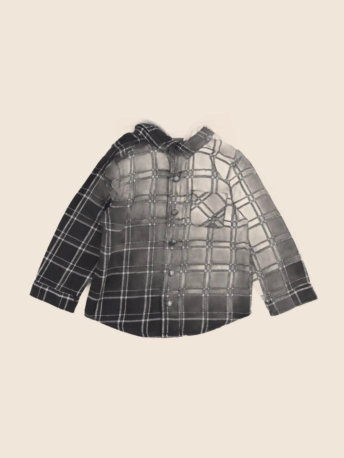 Vertbaudet - chemise gris - 18 mois