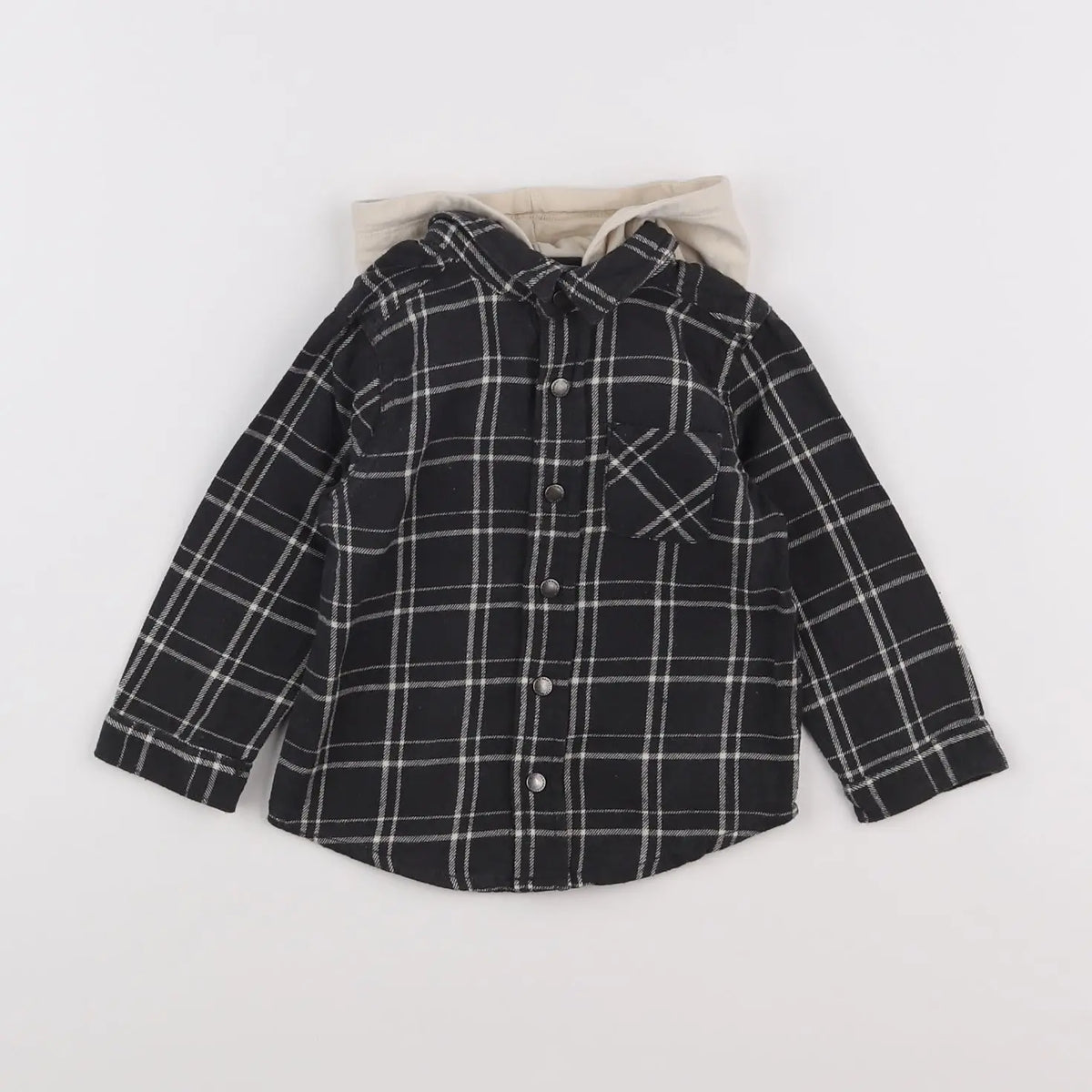 Vertbaudet - chemise gris - 18 mois