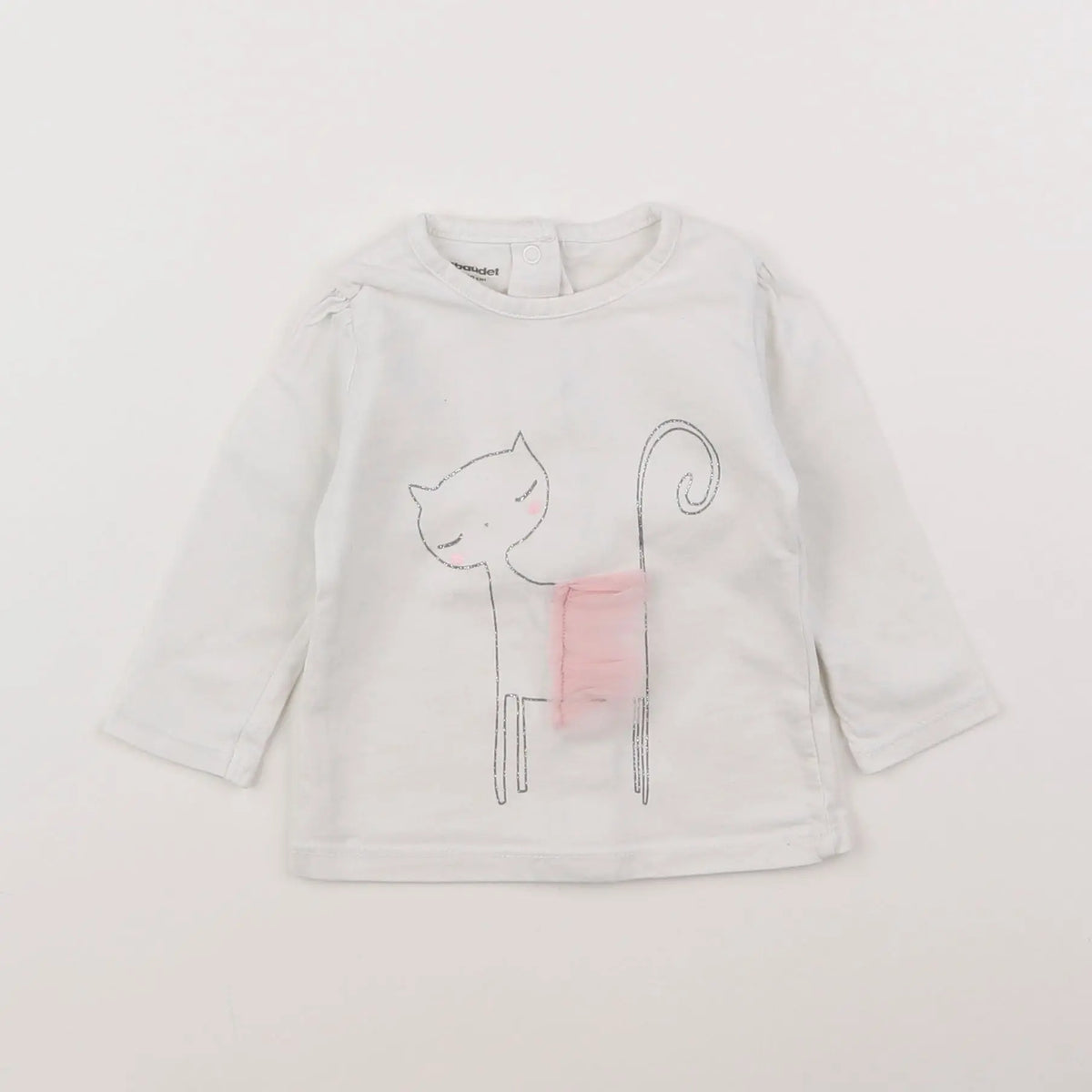 Vertbaudet - tee-shirt blanc - 3 mois