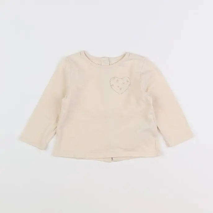 Vertbaudet - tee-shirt rose - 9 mois