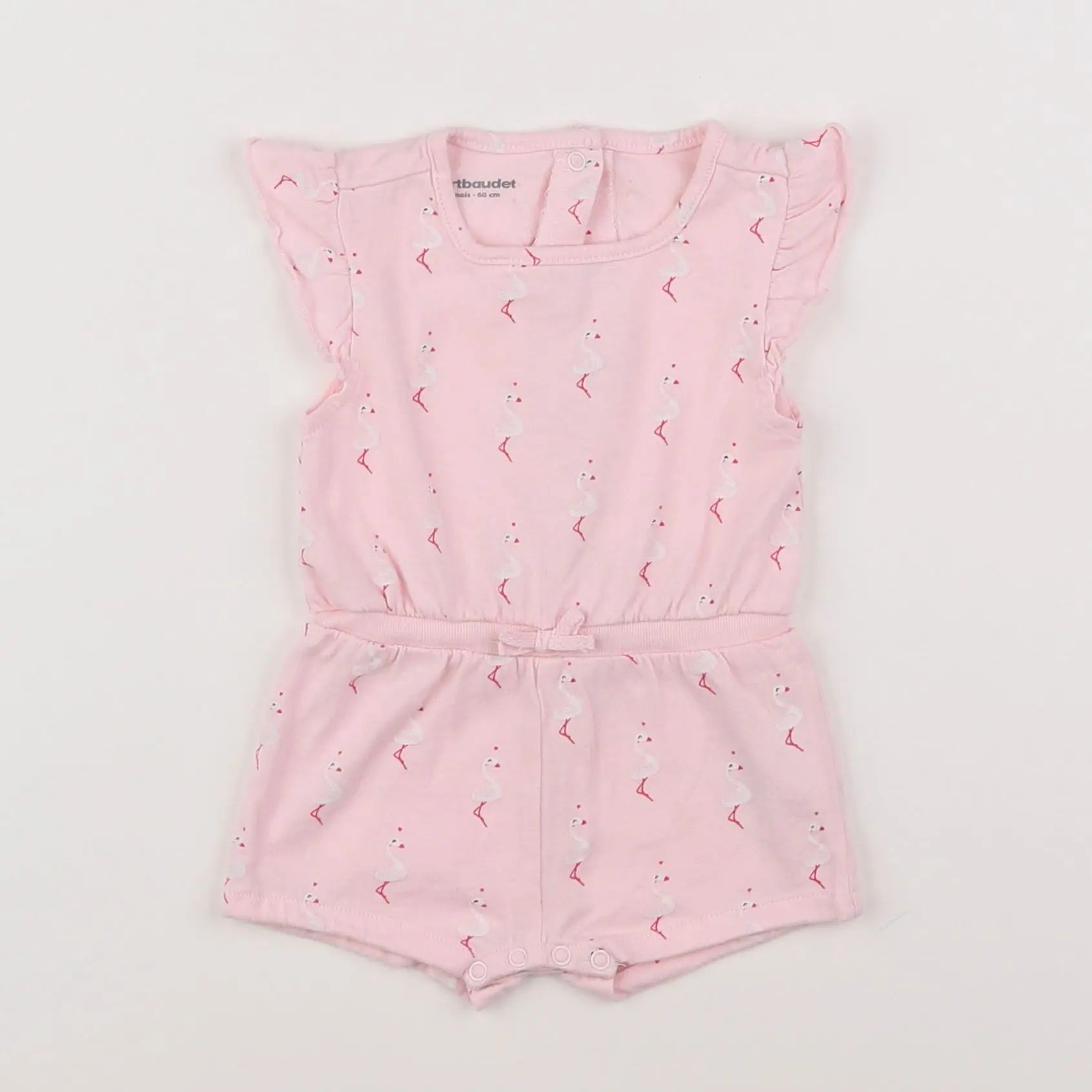 Vertbaudet - combinaison rose - 3 mois