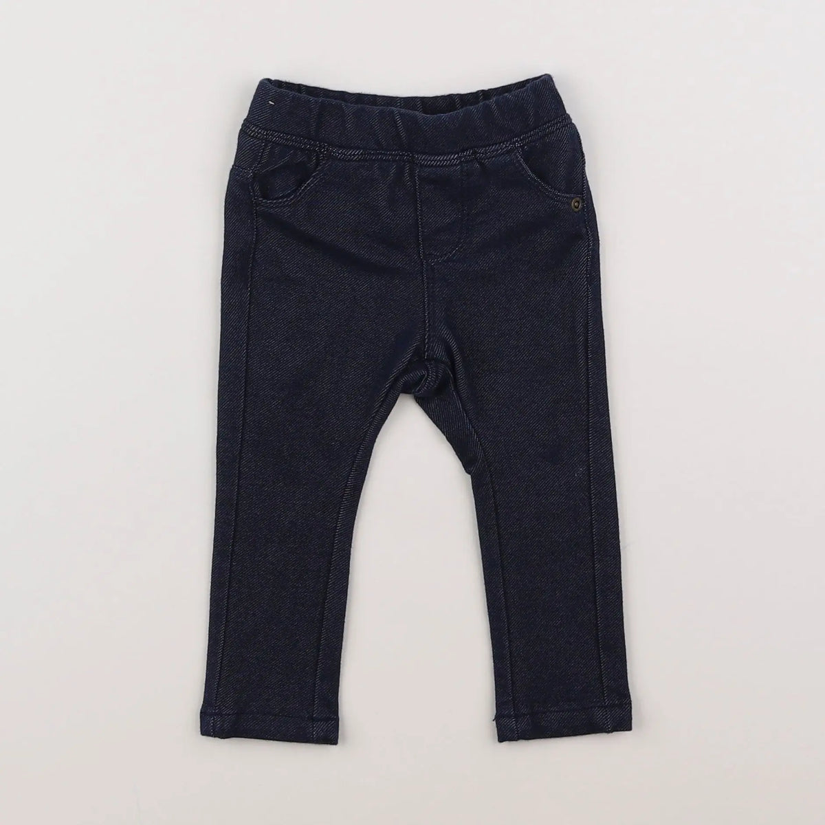 Vertbaudet - jegging bleu - 6 mois