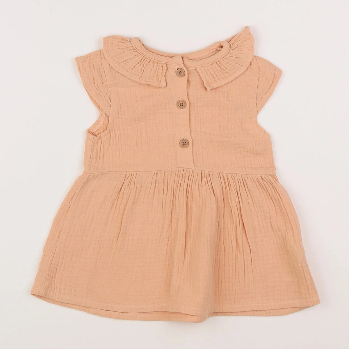 Vertbaudet - robe orange - 12 mois
