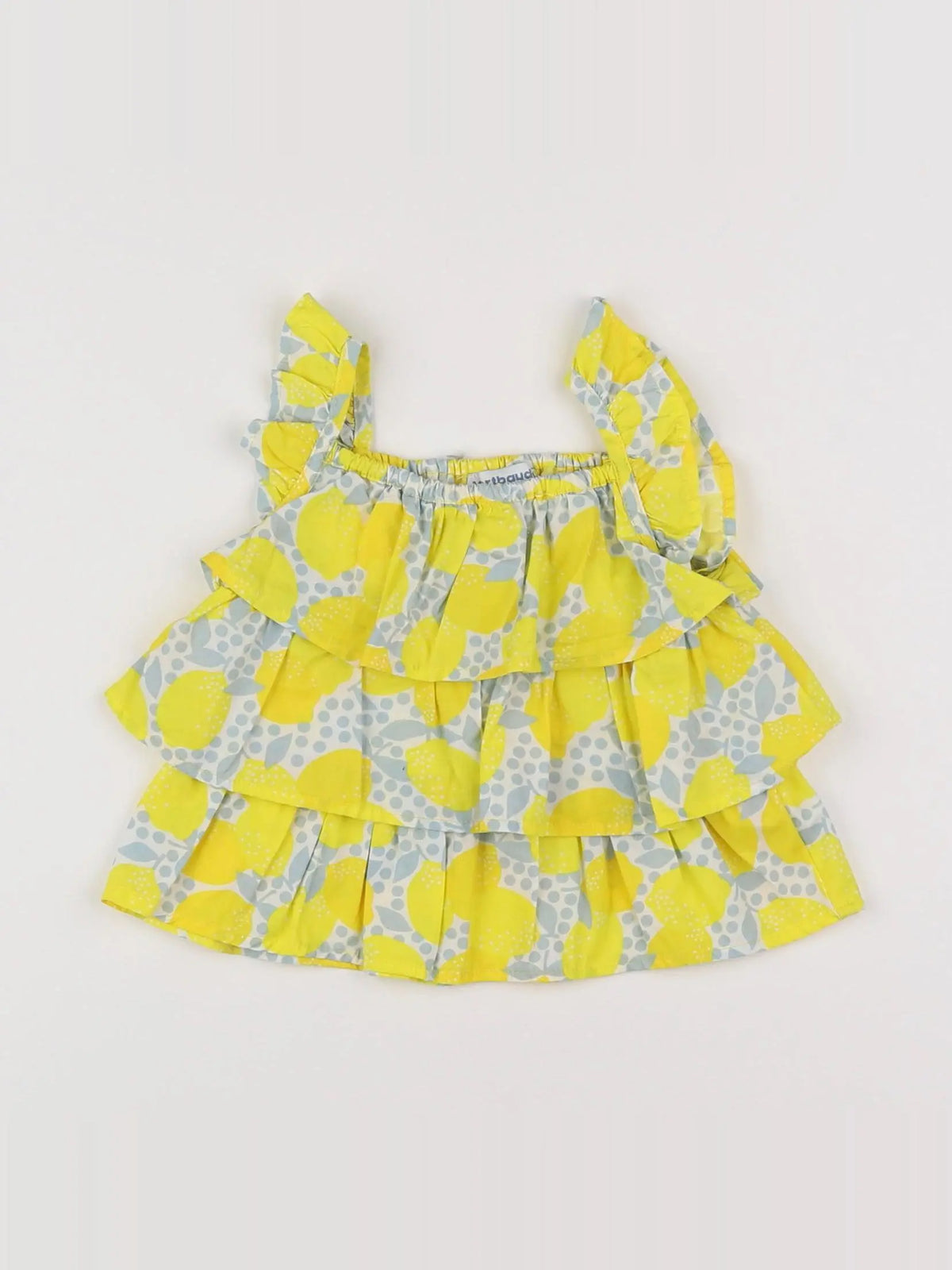 Vertbaudet - blouse jaune - 6 mois