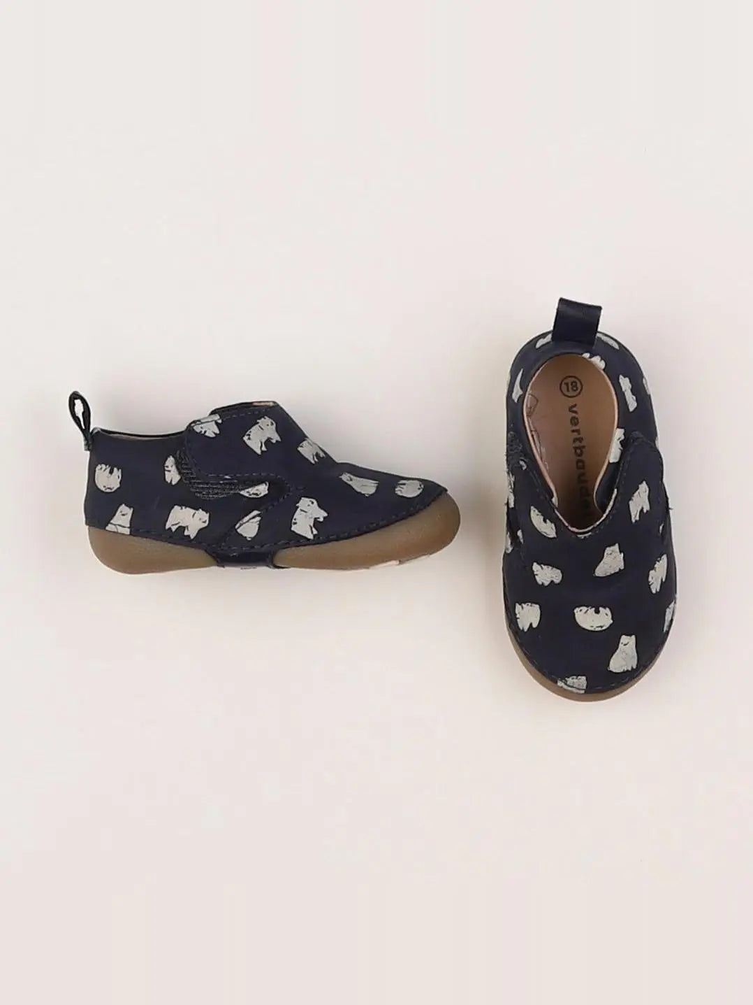 Vertbaudet - chaussons bleu - pointure 18 