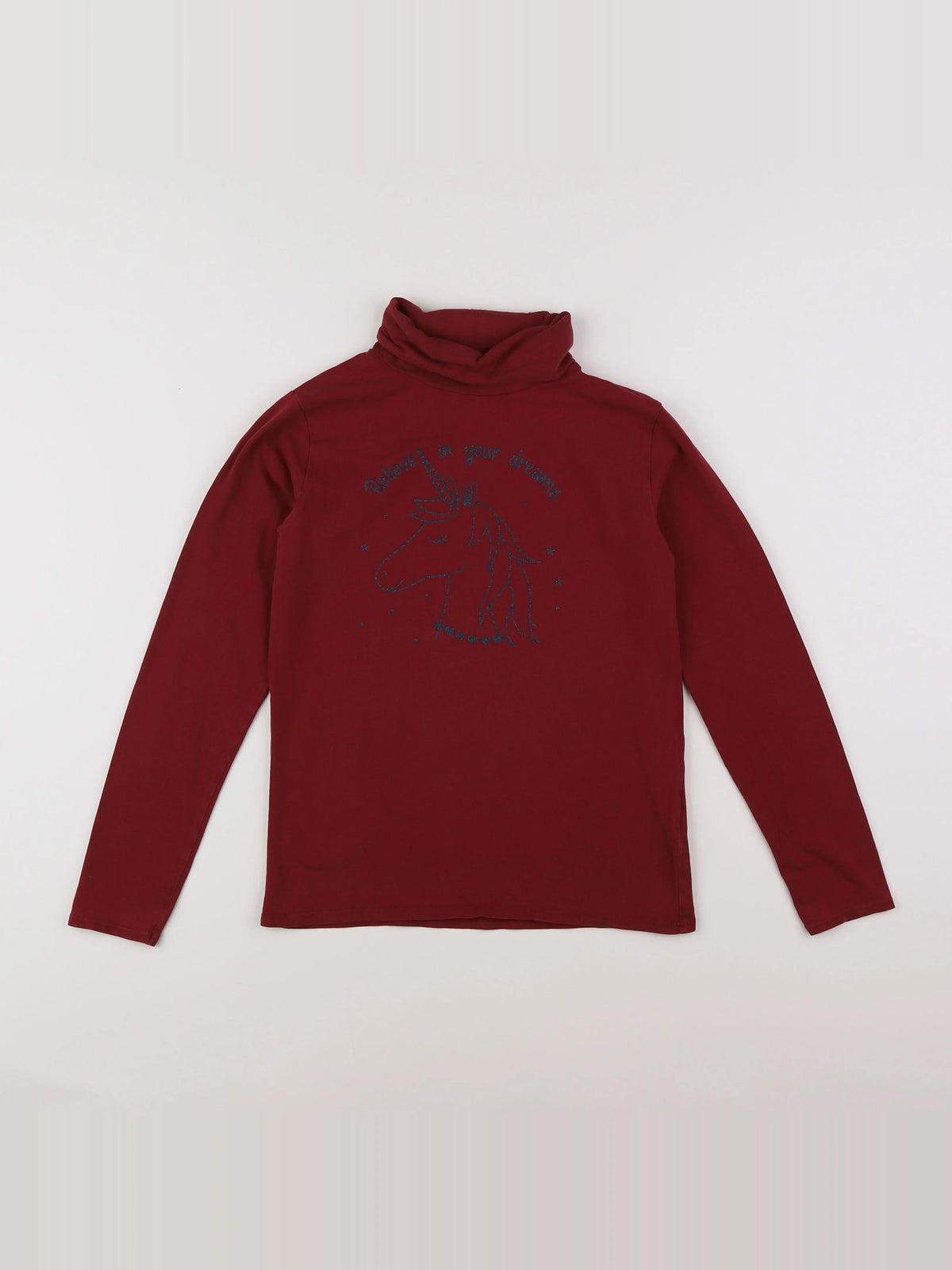 Vertbaudet - sous-pull rouge - 10 ans