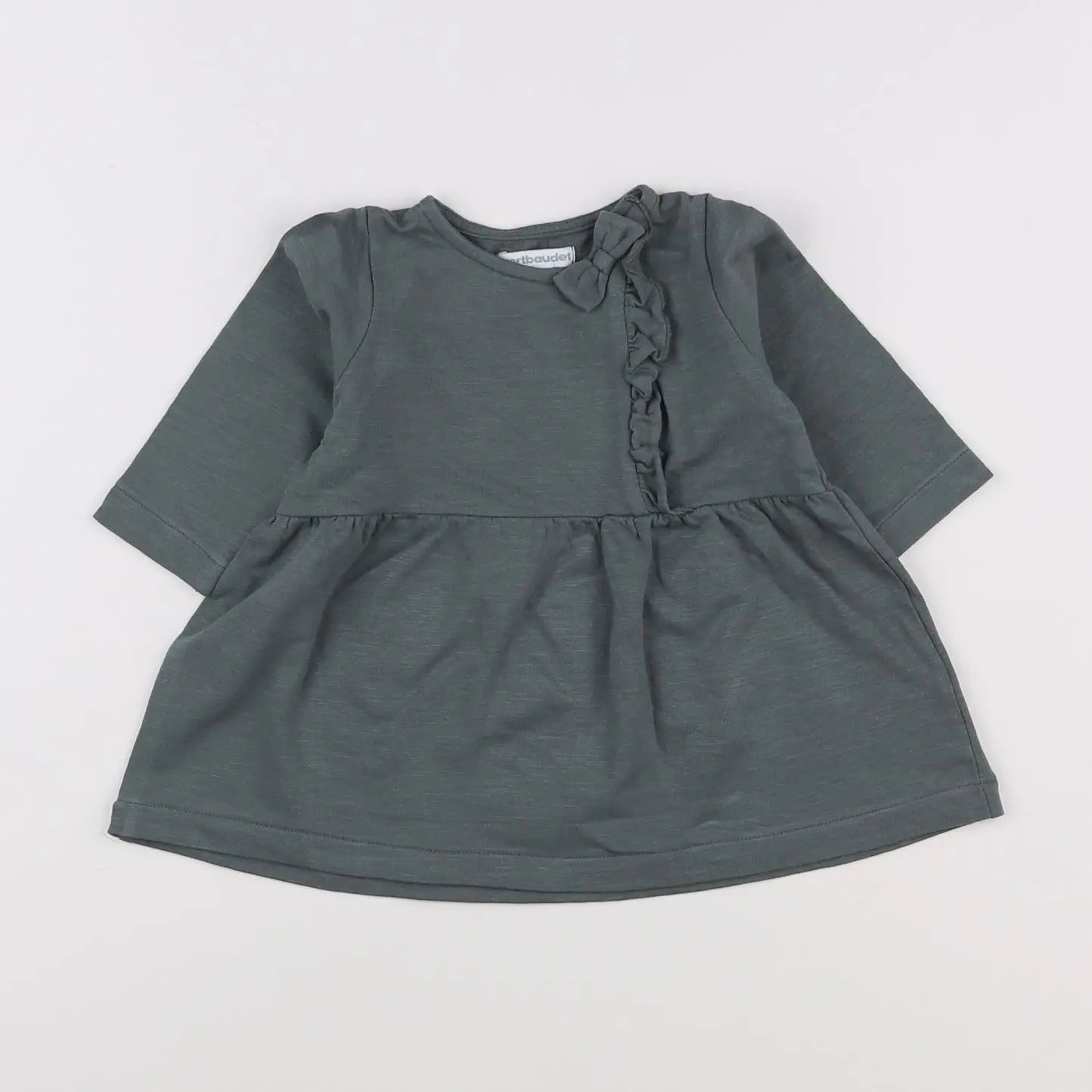 Vertbaudet - robe vert - 9 mois