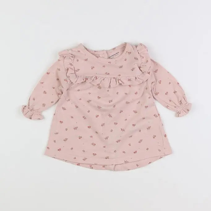 Vertbaudet - robe rose - 3 mois