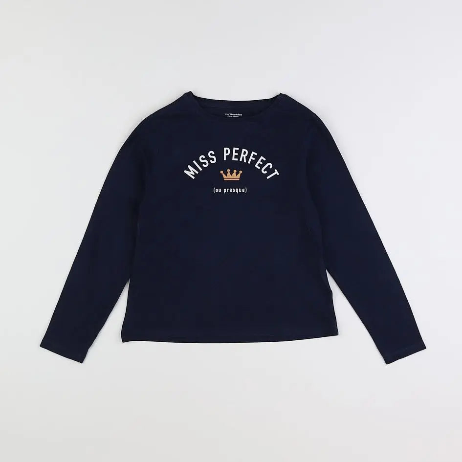 Vertbaudet - tee-shirt bleu - 8 ans