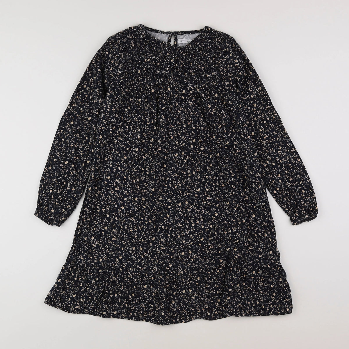 Vertbaudet - robe noir, beige - 10 ans