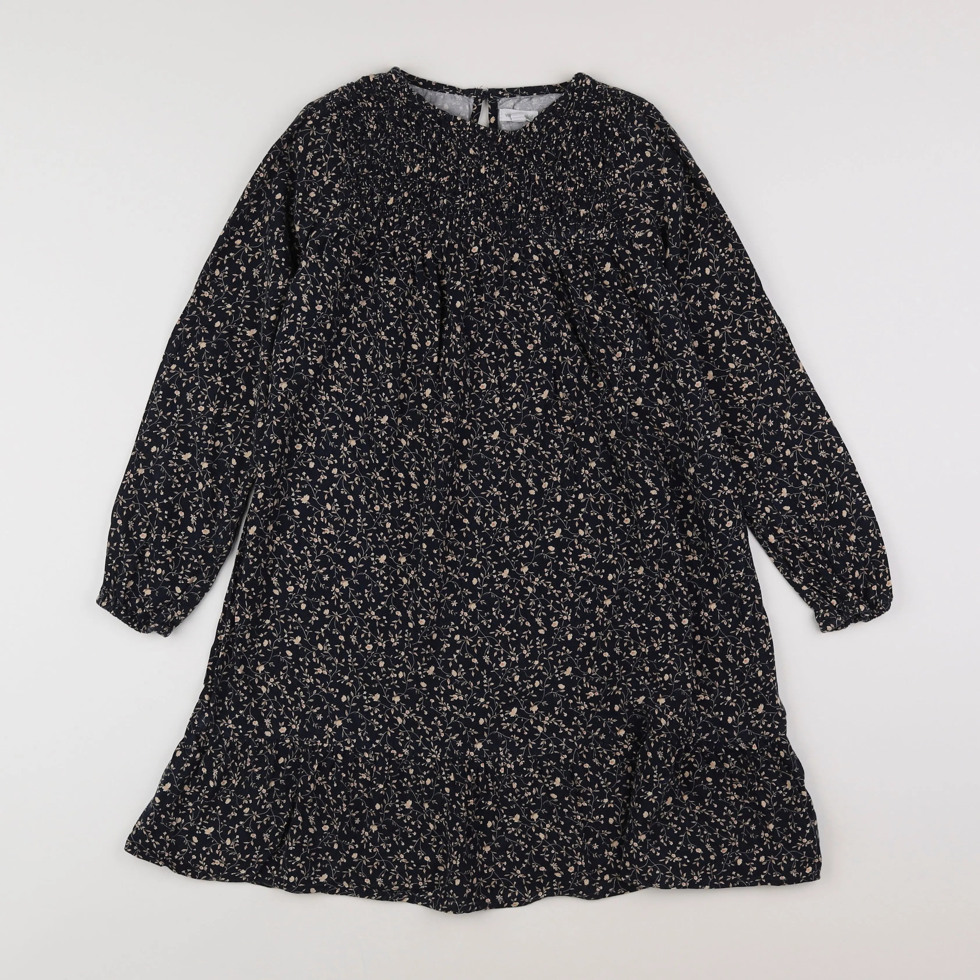 Vertbaudet - robe noir, beige - 10 ans