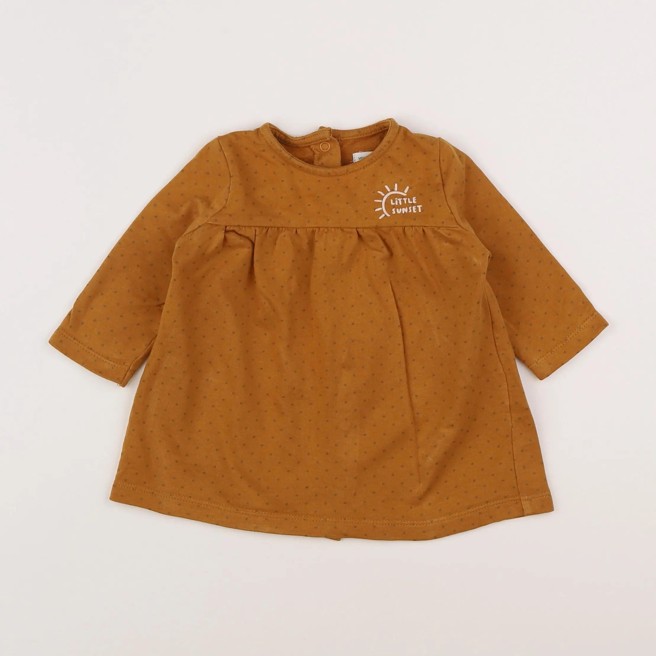 Vertbaudet - robe marron - 6 mois