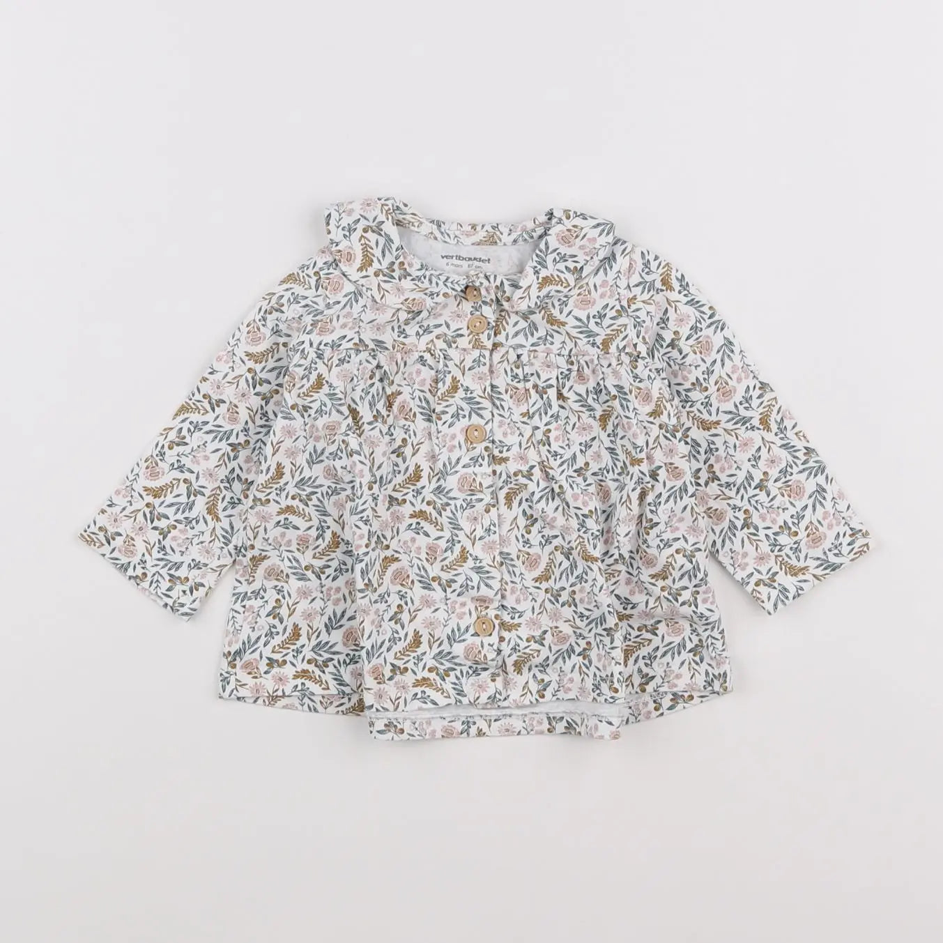 Vertbaudet - tee-shirt multicolore - 6 mois