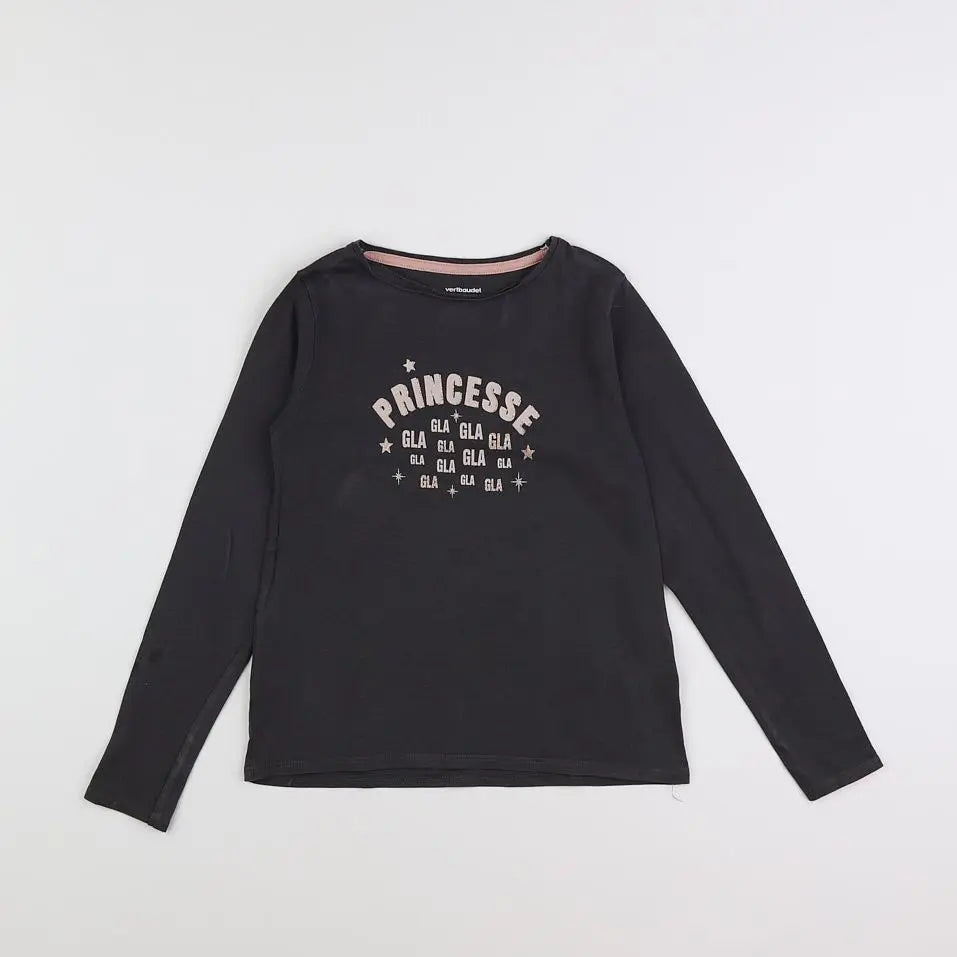 Vertbaudet - tee-shirt gris, or - 8 ans