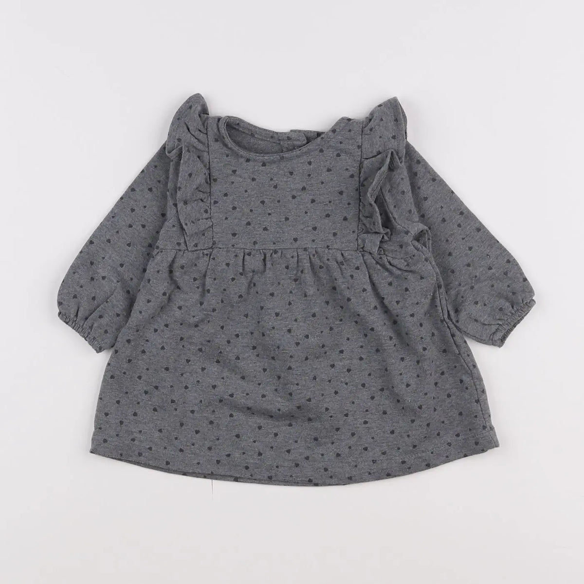 Vertbaudet - robe gris - 6 mois