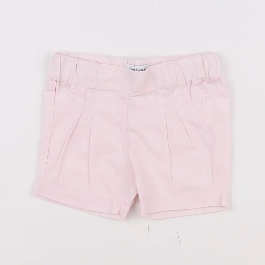 Vertbaudet - short rose - 3 mois