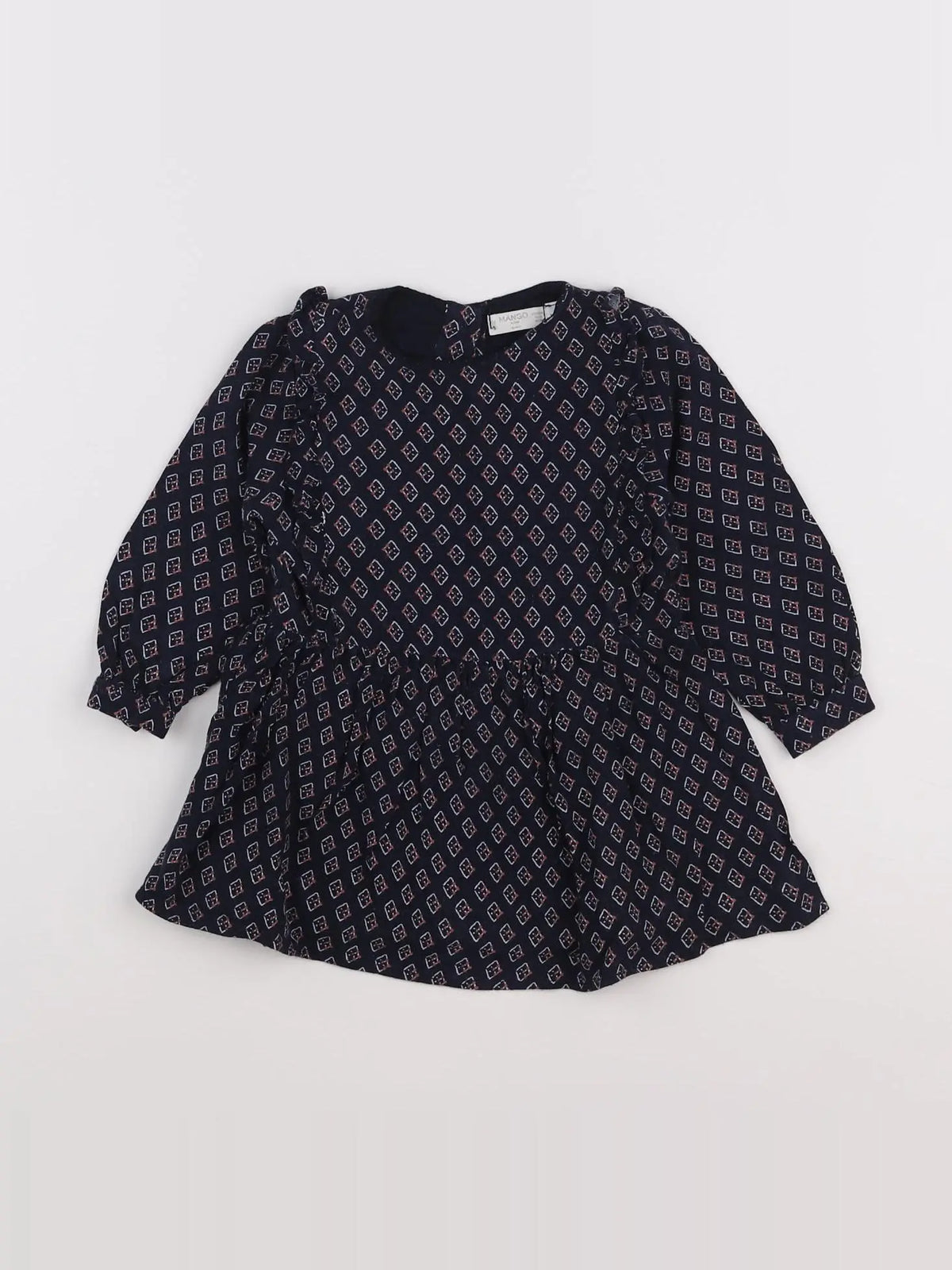 Mango - robe bleu - 12/18 mois