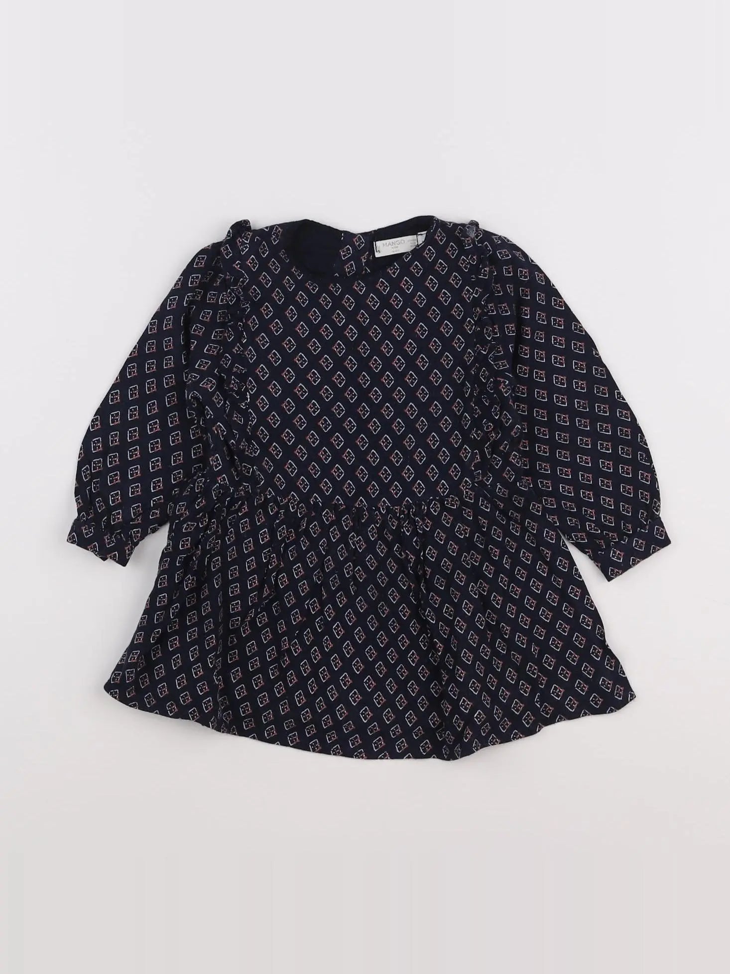 Mango - robe bleu - 12/18 mois