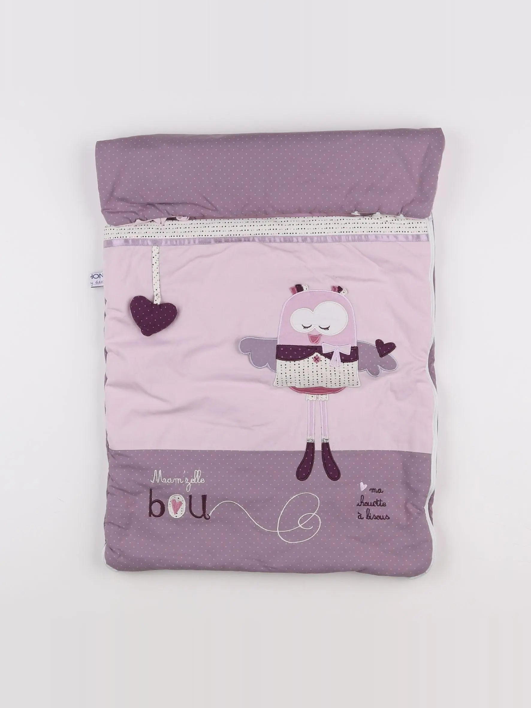 Sauthon - nid d'ange rose, violet - 0/6 mois