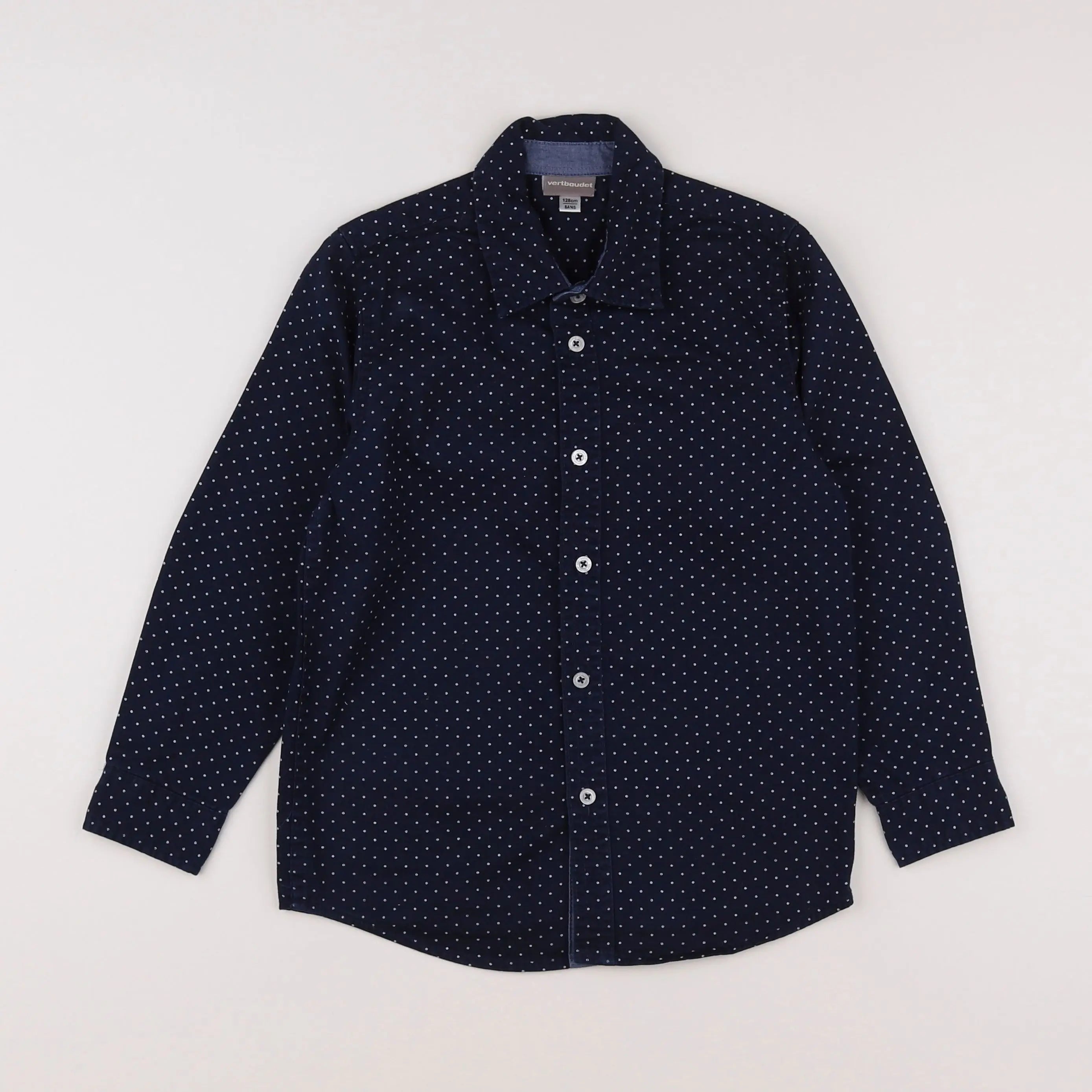 Vertbaudet - chemise bleu - 8 ans