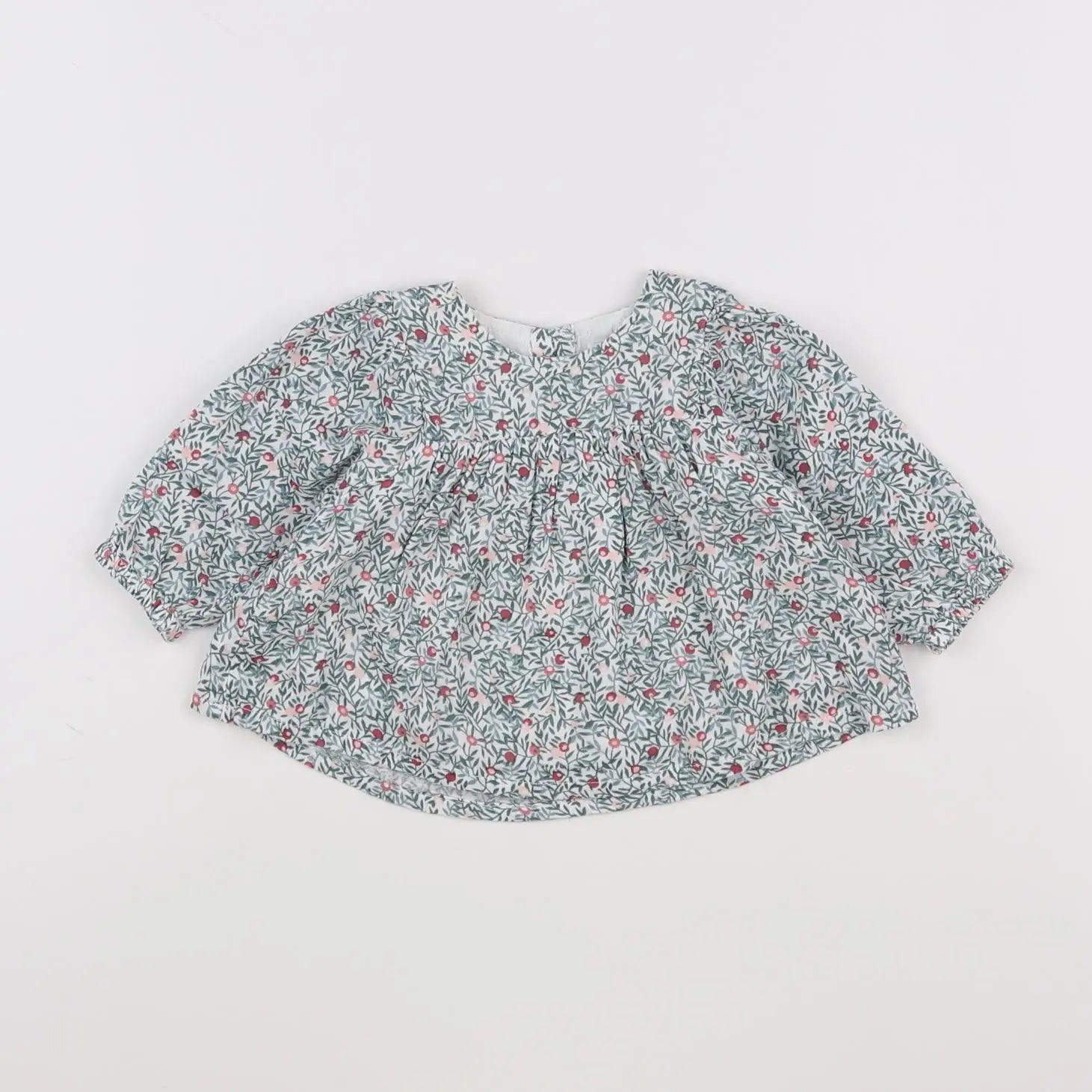 Vertbaudet - blouse bleu - 3 mois