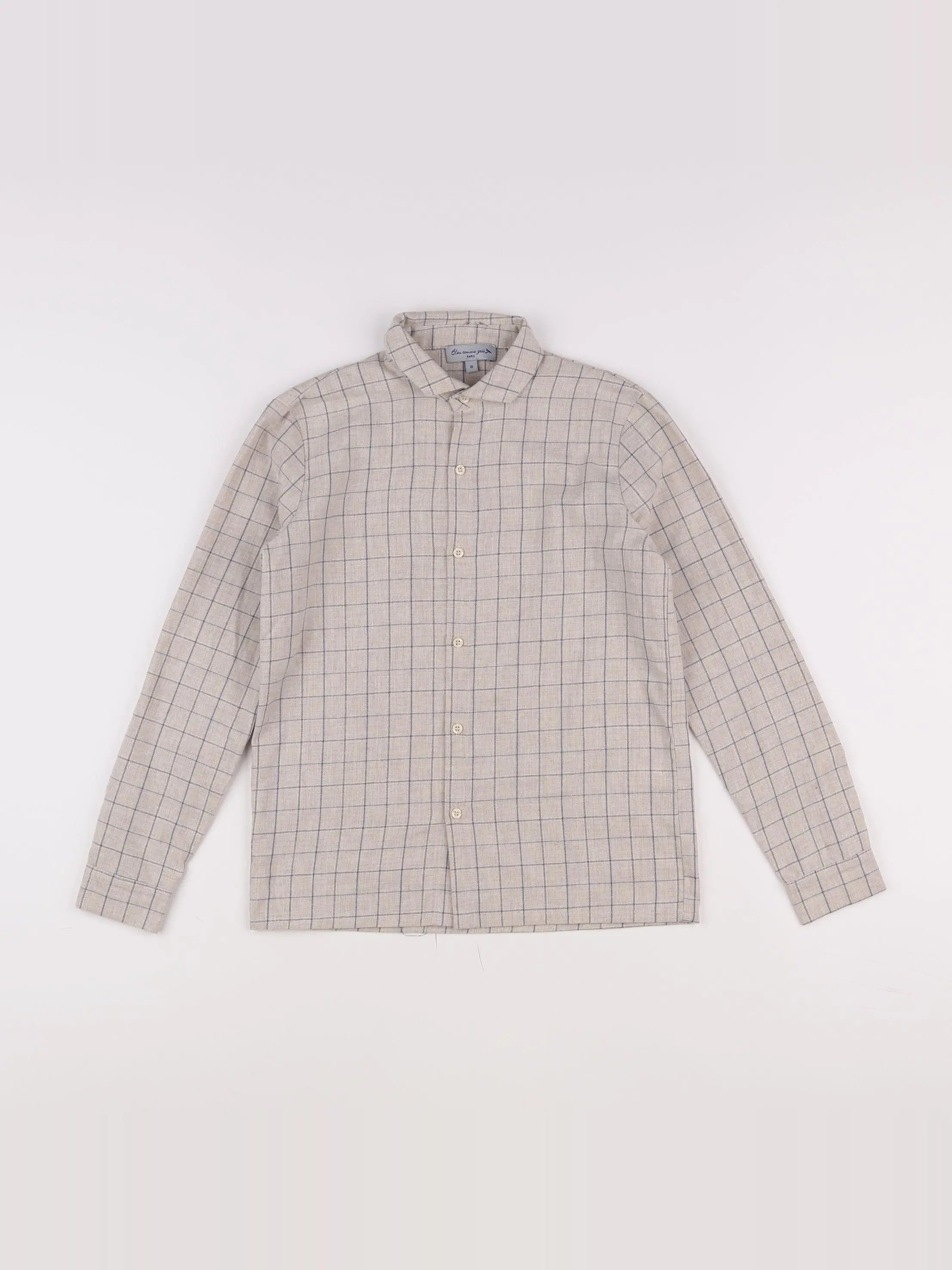 Bleu Comme Gris - chemise beige - 10 ans