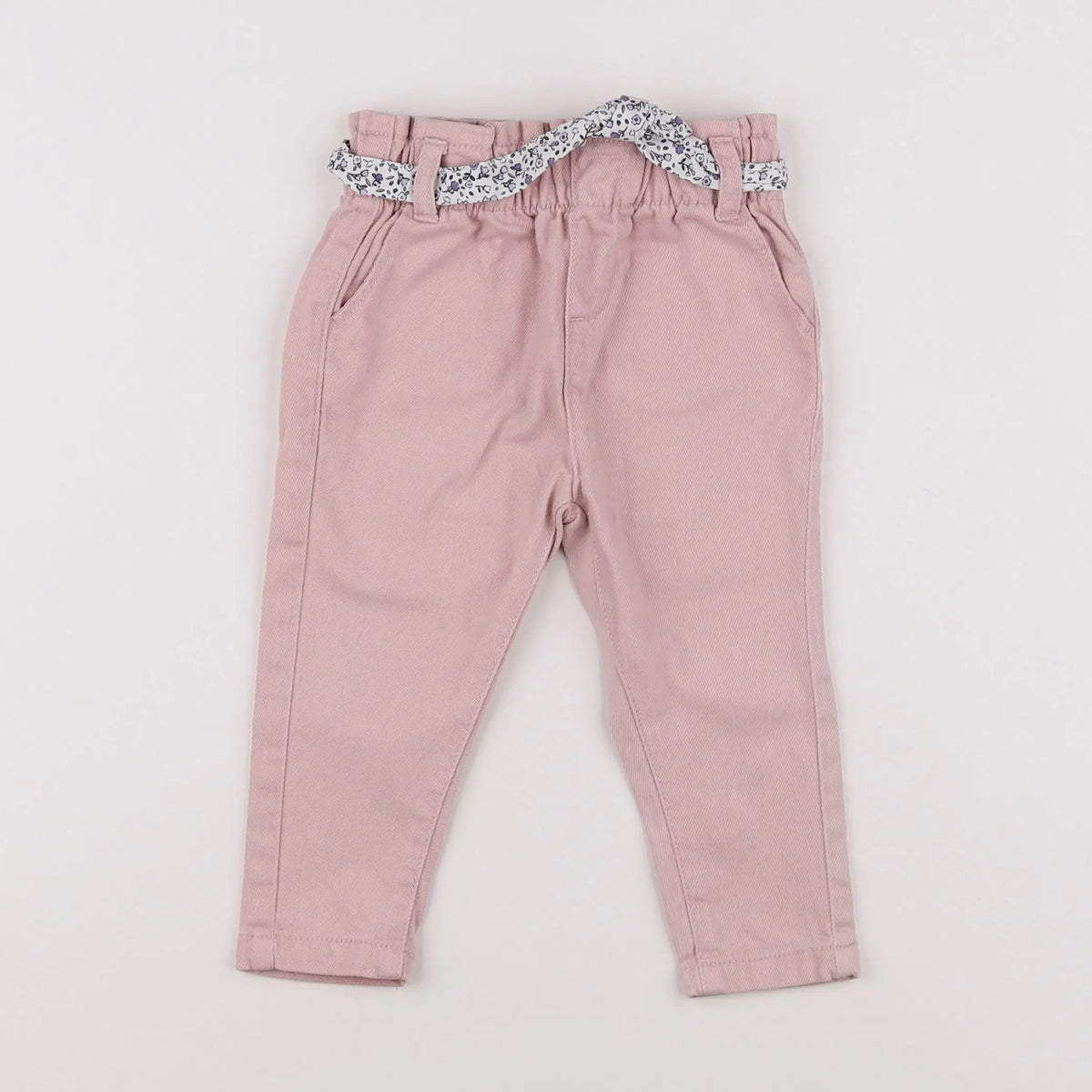 Vertbaudet - pantalon rose - 9 mois