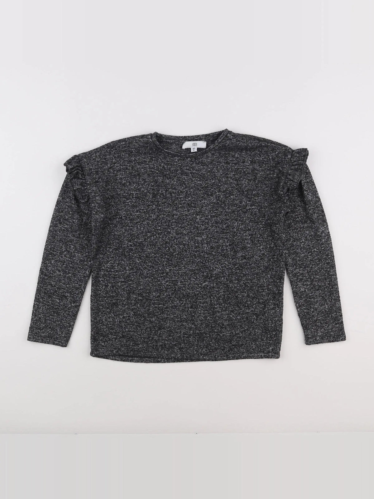 La Redoute - pull gris - 10 ans