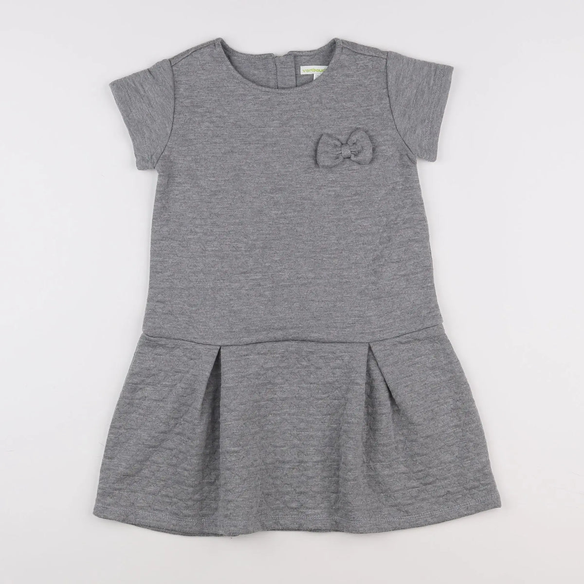 Vertbaudet - robe gris - 8 ans