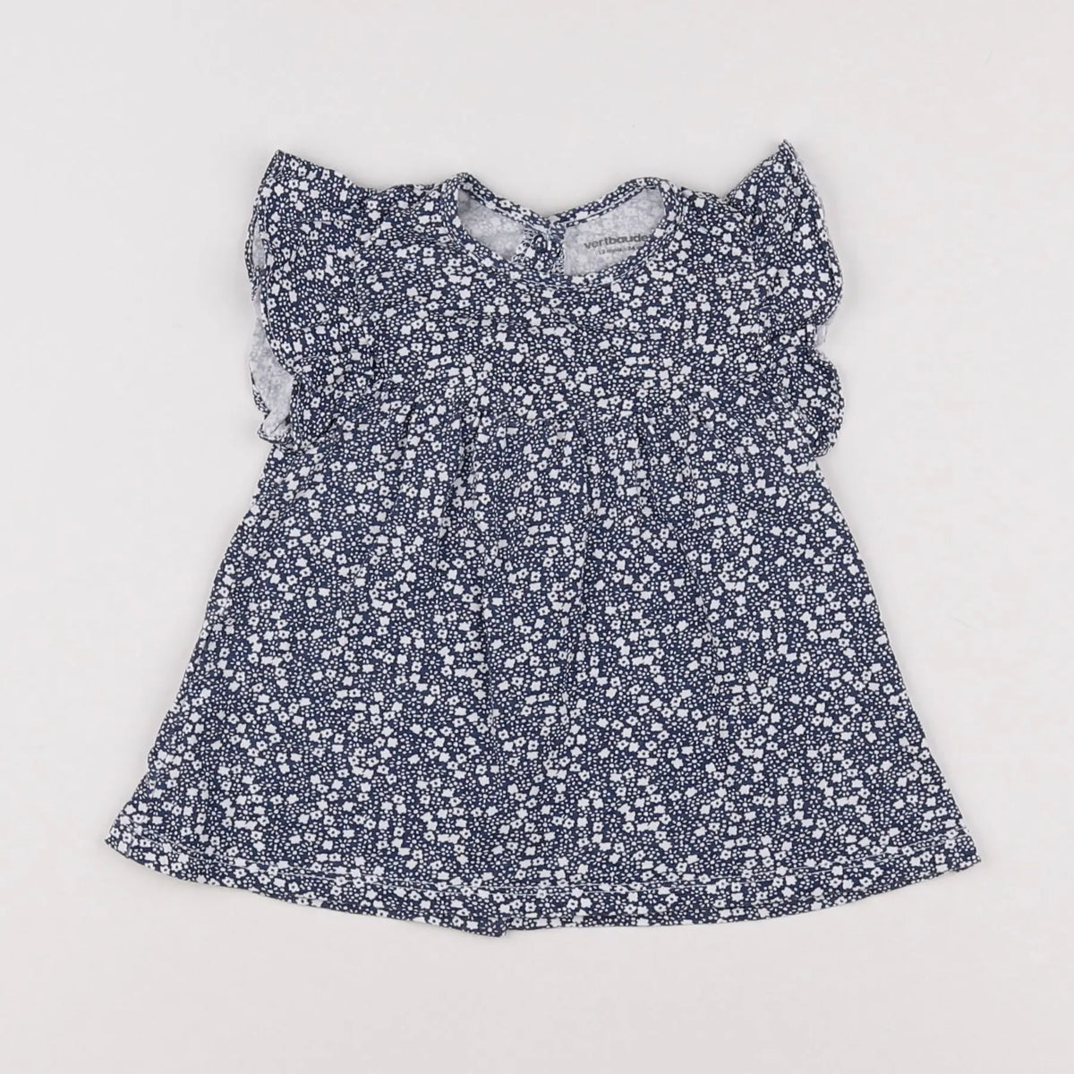 Vertbaudet - robe bleu - 12 mois