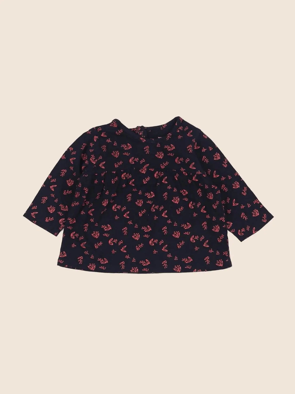 Vertbaudet - tee-shirt bleu - 3 mois