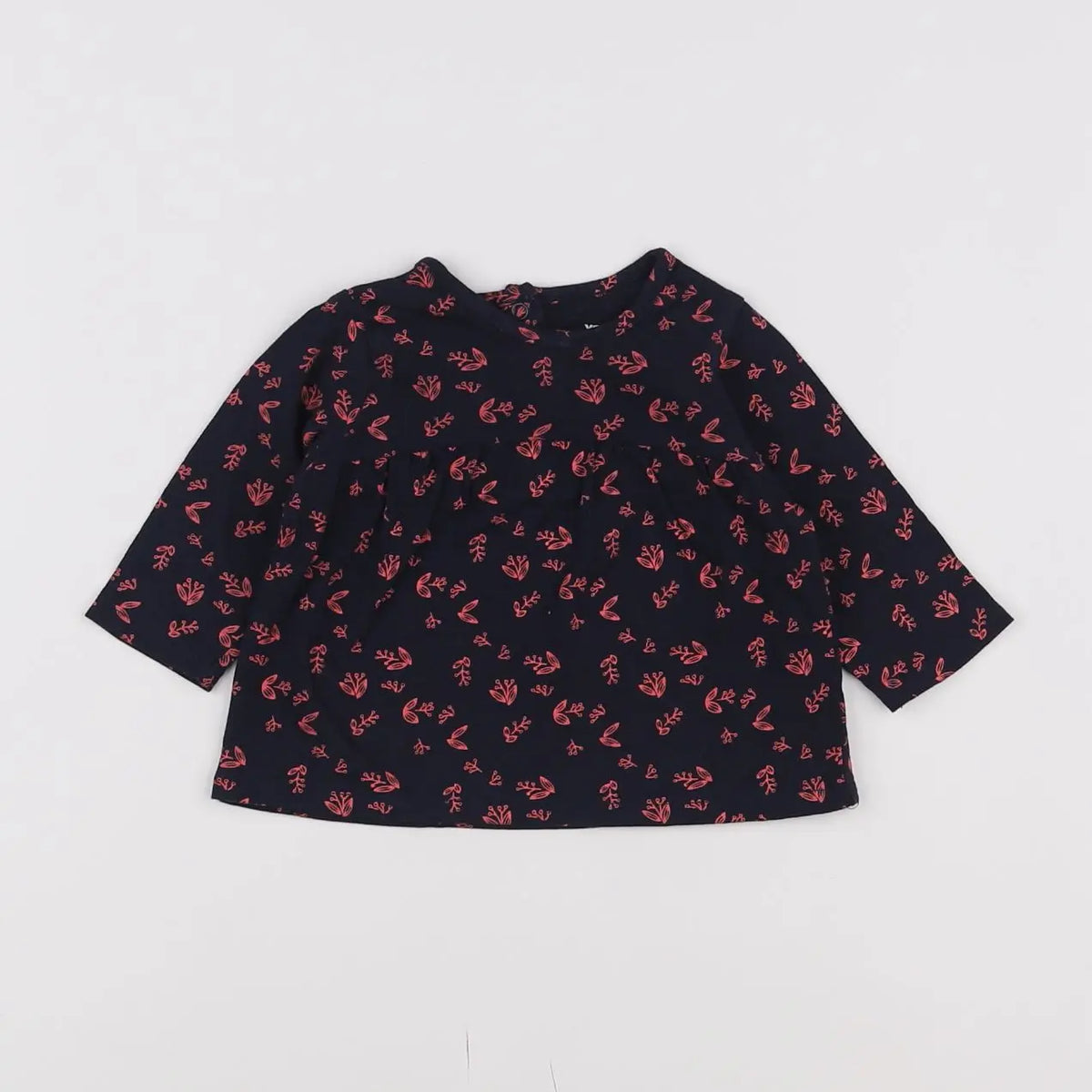 Vertbaudet - tee-shirt bleu - 3 mois