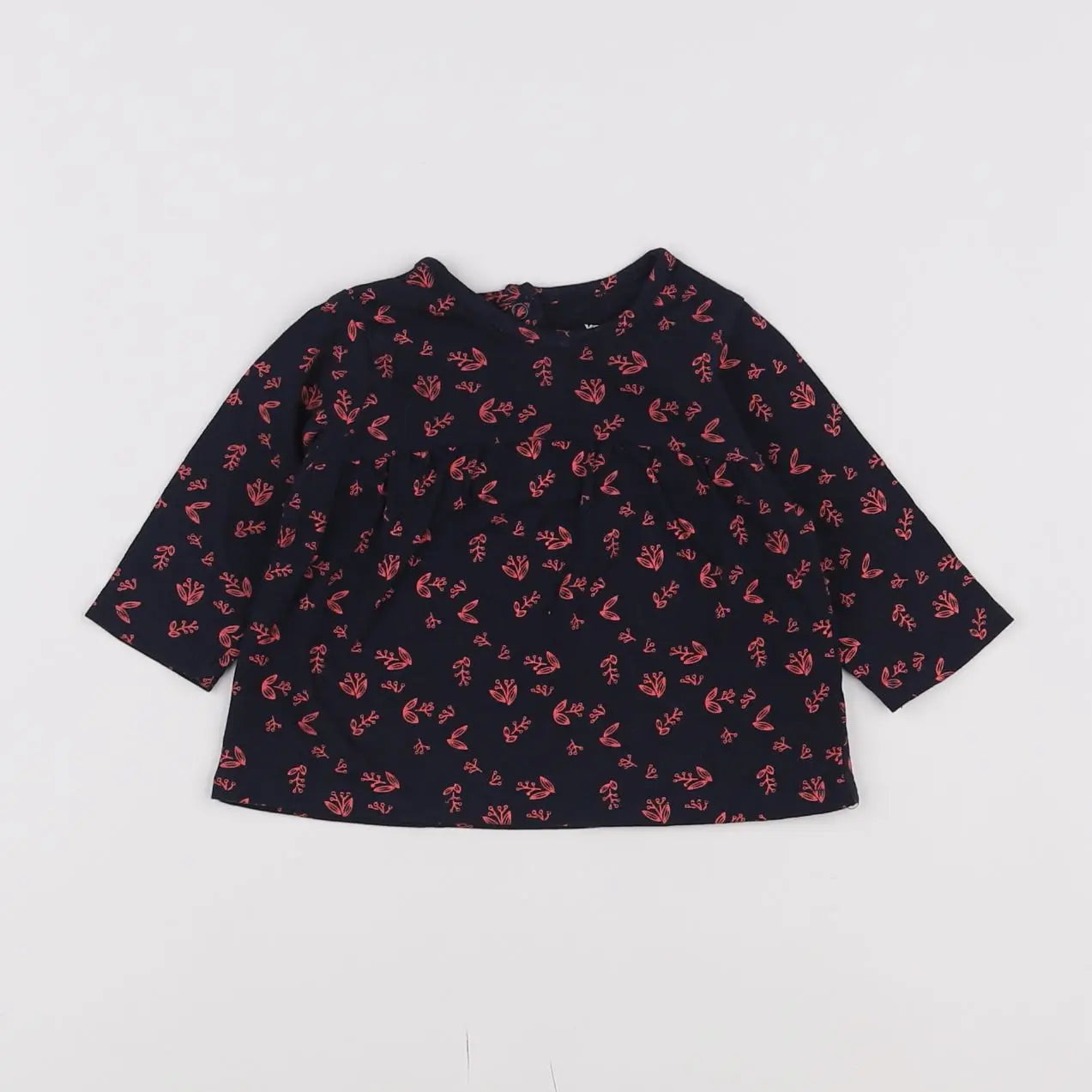Vertbaudet - tee-shirt bleu - 3 mois