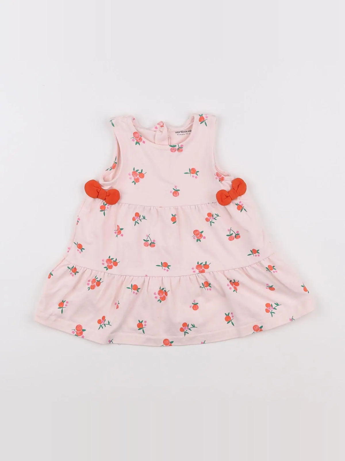 Vertbaudet - robe rose - 9 mois