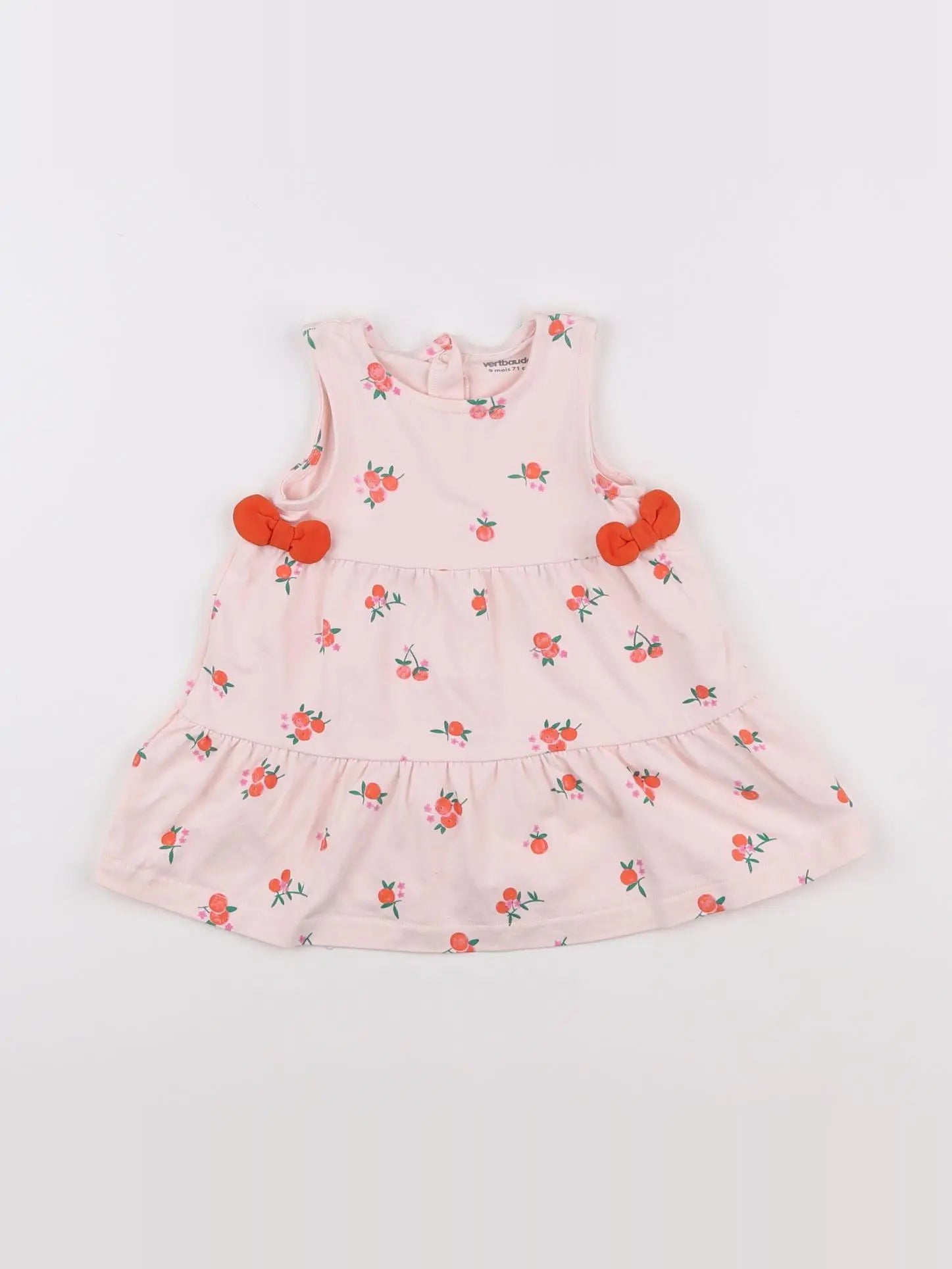 Vertbaudet - robe rose - 9 mois