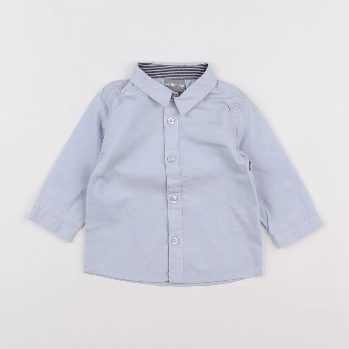 Vertbaudet - chemise bleu - 6 mois