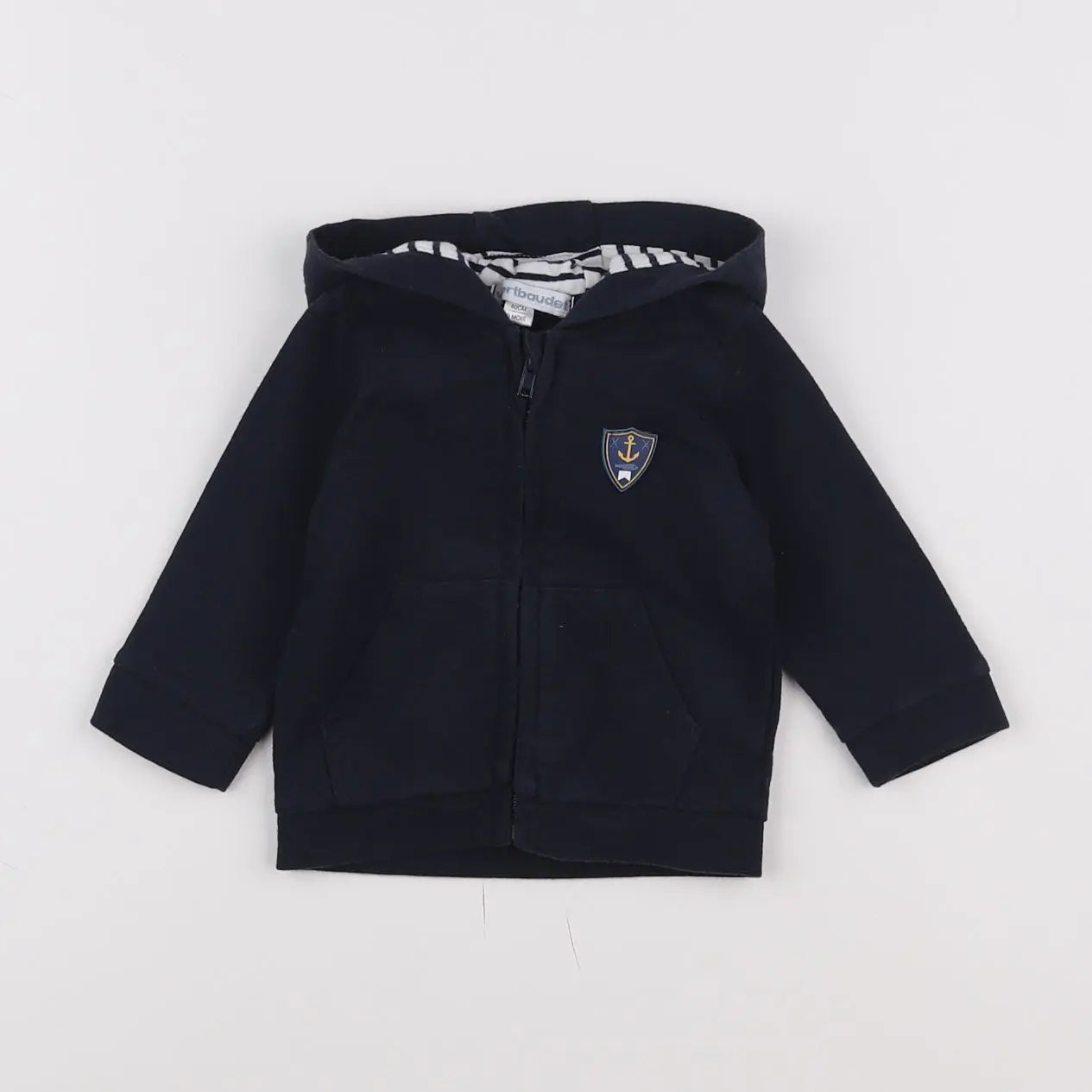 Vertbaudet - sweat bleu - 3 mois